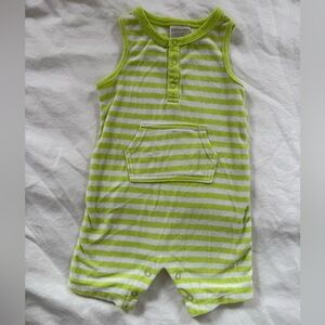 First Impressions baby boys' stripe-print terrycloth romper